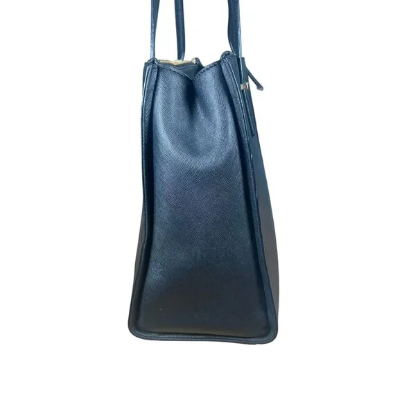 Kate Spade Cedar Street Jensen Black Leather Shoulder Bag Tote Bag - Picture 4 of 13